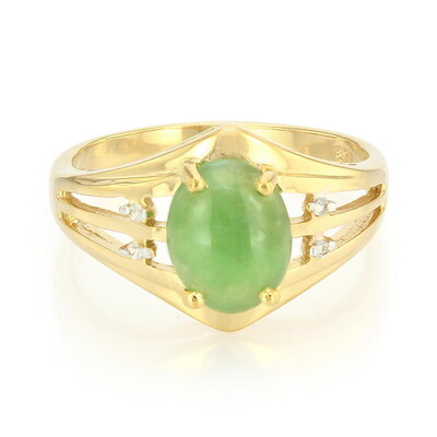Imperial Chrysoprase Silver Ring