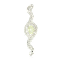 Cuprian Tourmaline Silver Pendant