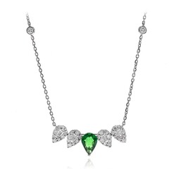 14K AAA Tsavorite Gold Necklace (CIRARI)