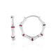 Nigerian Pink Tourmaline Silver Earrings (de Melo)