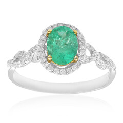 18K AAA Zambian Emerald Gold Ring (CIRARI)