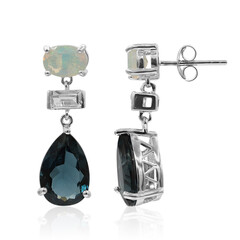 London Blue Topaz Silver Earrings