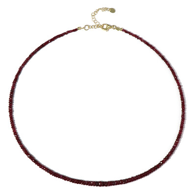 Tanzanian Ruby Silver Necklace