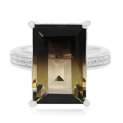Amazon Quartz Silver Ring