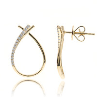14K I1 (H) Diamond Gold Earrings (CIRARI)