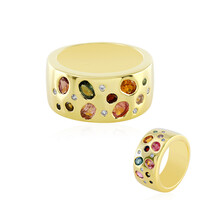 Fancy Tourmaline Silver Ring