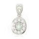 Cuprian Tourmaline Silver Pendant