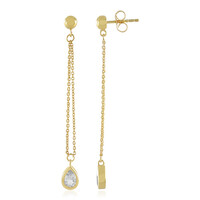 White Topaz Silver Earrings