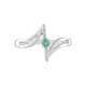 Russian Emerald Silver Ring