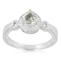 Rainbow Moonstone Silver Ring