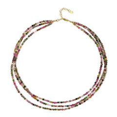 Fancy Tourmaline Silver Necklace