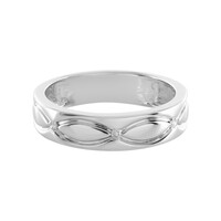 I4 (J) Diamond Silver Ring