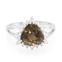 Smoky Quartz Silver Ring