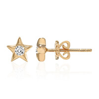 9K SI1 (G) Diamond Gold Earrings