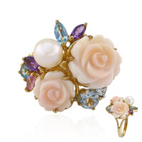 Mother of Pearl Silver Ring