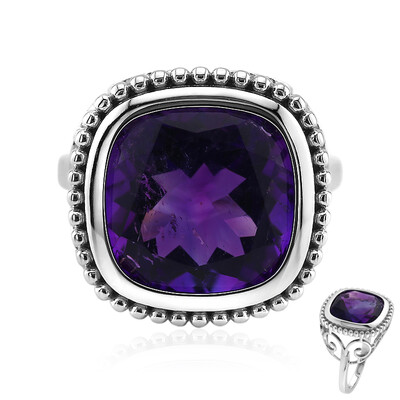 Moroccan Amethyst Silver Ring