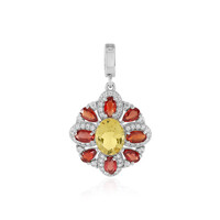 Yellow Beryl Silver Pendant
