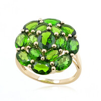 9K Russian Diopside Gold Ring