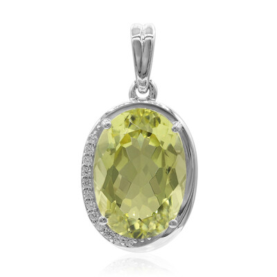 Ouro Verde Quartz Silver Pendant (Tenner Diniz)