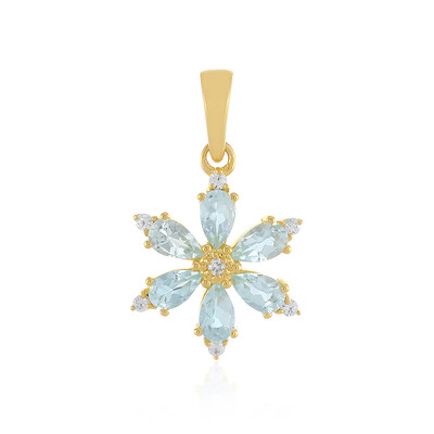 Sky Blue Topaz Silver Pendant
