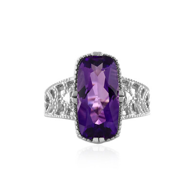 Moroccan Amethyst Silver Ring