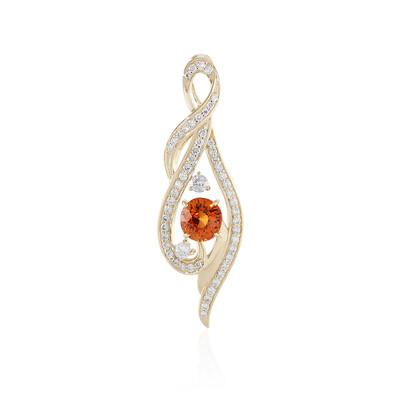 14K Spessartite Gold Pendant (AMAYANI)
