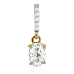 9K Mexican Hyalite Opal Gold Pendant
