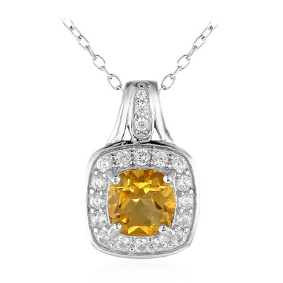 Citrine Silver Necklace