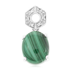 Malachite Silver Pendant