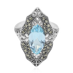 Sky Blue Topaz Silver Ring