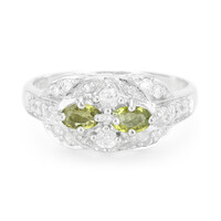 Cuprian Tourmaline Silver Ring