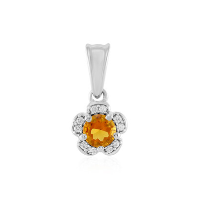 Citrine Silver Pendant