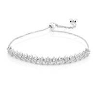 White Topaz Silver Bracelet