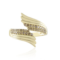 9K I2 Champagne Diamond Gold Ring (de Melo)