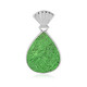 Uvarovite Silver Pendant (Bali Barong)