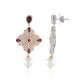 White Freshwater Pearl Silver Earrings (Dallas Prince Designs)