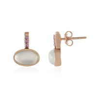 White Moonstone Silver Earrings (KM by Juwelo)