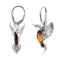 Baltic Amber Silver Earrings