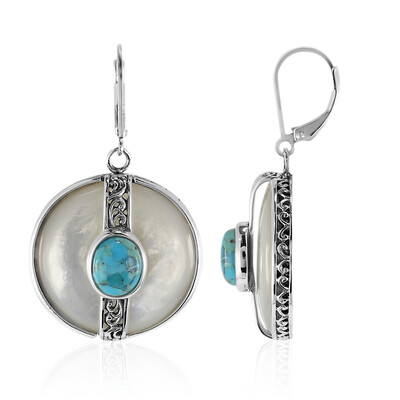 Mother of Pearl Silver Earrings (Art of Nature)