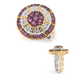Rhodolite Silver Ring (Gems en Vogue)