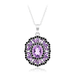 Amethyst Silver Necklace