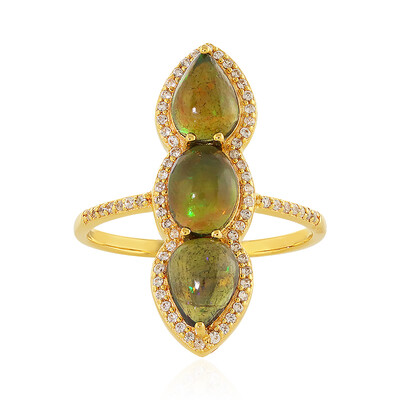 Mezezo Opal Silver Ring