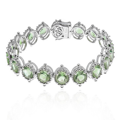 Caribbean Teal Fluorite Silver Bracelet (Dallas Prince Designs)
