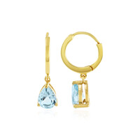 Sky Blue Topaz Silver Earrings