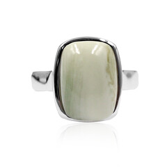 Serpentine Silver Ring