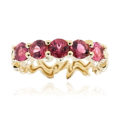 9K AAA Brazilian Rubelite Gold Ring (de Melo)