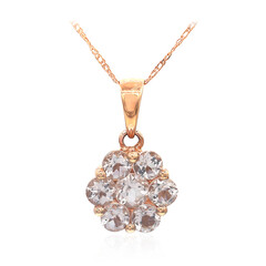 10K AAA Morganite Gold Necklace