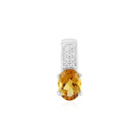 Citrine Silver Pendant