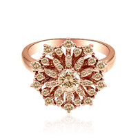 14K SI1 Argyle Rose De France Diamond Gold Ring