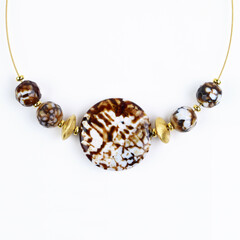 Agate Stainless Steel Necklace